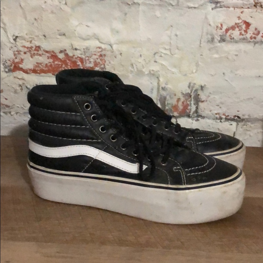 High top platform Vans
